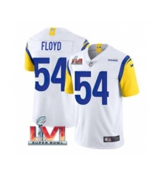 Men's Los Angeles Rams #54 Leonard Floyd White 2022 Super Bowl LVI Vapor Limited Stitched Jersey