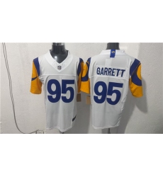 Men's Los Angeles Rams #95 Myles Garrett White 2026 F.U.S.E. Vapor Limited Football Stitched Jersey