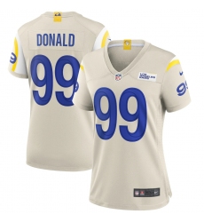 Women's Los Angeles Rams #99 Aaron Donald White Nike Bone Game Jersey.webp