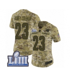 Women's Nike Los Angeles Rams #26 Mark Barron Limited Olive 2017 Salute to Service Super Bowl LIII Bound NFL Jersey