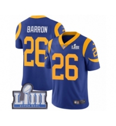 Youth Nike Los Angeles Rams #26 Mark Barron Royal Blue Alternate Vapor Untouchable Limited Player Super Bowl LIII Bound NFL Jersey