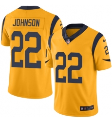 Men's Nike Los Angeles Rams #22 Trumaine Johnson Limited Gold Rush Vapor Untouchable NFL Jersey