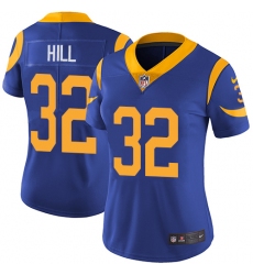 Women's Nike Los Angeles Rams #32 Troy Hill Royal Blue Alternate Vapor Untouchable Limited Player NFL Jersey