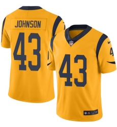 Youth Nike Los Angeles Rams #43 John Johnson Limited Gold Rush Vapor Untouchable NFL Jersey