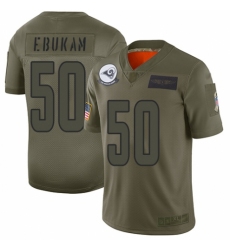 Women's Los Angeles Rams #50 Samson Ebukam Limited Camo 2019 Salute to Service Football Jersey