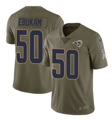 Youth Nike Los Angeles Rams #50 Samson Ebukam Limited Olive 2017 Salute to Service NFL Jersey