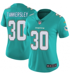 Women's Nike Miami Dolphins #30 Cordrea Tankersley Aqua Green Team Color Vapor Untouchable Limited Player NFL Jersey