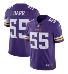 Men's Nike Minnesota Vikings #55 Anthony Barr Purple Team Color Vapor Untouchable Limited Player NFL Jersey