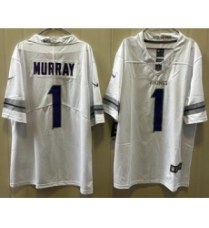 Men's Minnesota Vikings #1 Kyler Murray Limited White Alternate Vapor Jersey