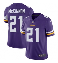 Men's Nike Minnesota Vikings #21 Jerick McKinnon Purple Team Color Vapor Untouchable Limited Player NFL Jersey