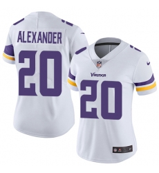 Women's Nike Minnesota Vikings #20 Mackensie Alexander White Vapor Untouchable Limited Player NFL Jersey
