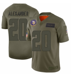Youth Minnesota Vikings #20 Mackensie Alexander Limited Camo 2019 Salute to Service Football Jersey
