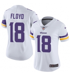 Women's Nike Minnesota Vikings #18 Michael Floyd White Vapor Untouchable Limited Player NFL Jersey