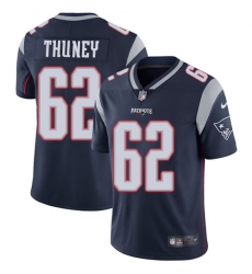 Youth Nike New England Patriots #62 Joe Thuney Navy Blue Team Color Vapor Untouchable Limited Player NFL Jersey