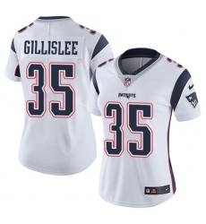 Women's Nike New England Patriots #35 Mike Gillislee White Vapor Untouchable Limited Player NFL Jersey