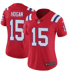 Women's Nike New England Patriots #15 Chris Hogan Red Alternate Vapor Untouchable Limited Player NFL Jersey