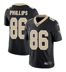 Youth Nike New Orleans Saints #86 John Phillips Black Team Color Vapor Untouchable Limited Player NFL Jersey