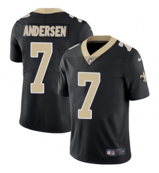Men's Nike New Orleans Saints #7 Morten Andersen Black Team Color Vapor Untouchable Limited Player NFL Jersey