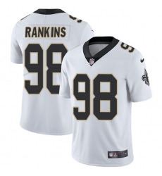 Youth Nike New Orleans Saints #98 Sheldon Rankins White Vapor Untouchable Limited Player NFL Jersey