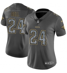 Women's Nike New Orleans Saints #24 Vonn Bell Gray Static Vapor Untouchable Limited NFL Jersey