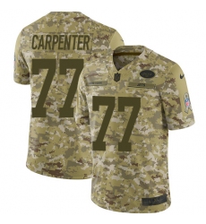Youth Nike New York Jets #77 James Carpenter Limited Camo 2018 Salute to Service NFL Jersey