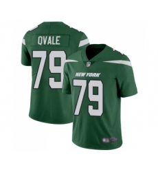 Youth New York Jets #79 Brent Qvale Green Team Color Vapor Untouchable Limited Player Football Jersey