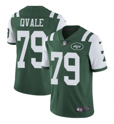 Youth Nike New York Jets #79 Brent Qvale Green Team Color Vapor Untouchable Limited Player NFL Jersey
