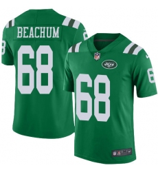 Men's Nike New York Jets #68 Kelvin Beachum Limited Green Rush Vapor Untouchable NFL Jersey