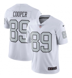 Youth Nike Oakland Raiders #89 Amari Cooper Limited White Rush Vapor Untouchable NFL Jersey