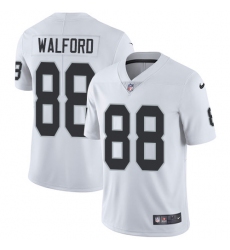 Youth Nike Oakland Raiders #88 Clive Walford White Vapor Untouchable Limited Player NFL Jersey