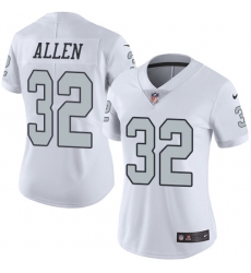 Women's Nike Oakland Raiders #32 Marcus Allen Limited White Rush Vapor Untouchable NFL Jersey