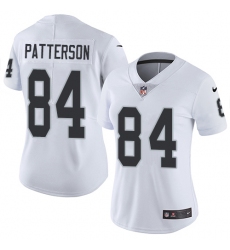 Women's Nike Oakland Raiders #84 Cordarrelle Patterson White Vapor Untouchable Limited Player NFL Jersey