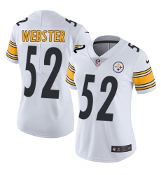 Women's Nike Pittsburgh Steelers #52 Mike Webster White Vapor Untouchable Limited Player NFL Jersey