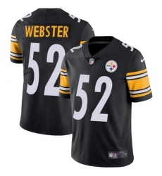 Youth Nike Pittsburgh Steelers #52 Mike Webster Black Team Color Vapor Untouchable Limited Player NFL Jersey