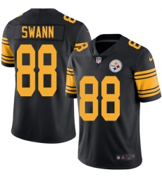 Men's Nike Pittsburgh Steelers #88 Lynn Swann Limited Black Rush Vapor Untouchable NFL Jersey