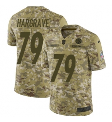 Youth Nike Pittsburgh Steelers #79 Javon Hargrave Limited Camo 2018 Salute to Service NFL Jersey