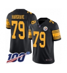 Youth Pittsburgh Steelers #79 Javon Hargrave Limited Black Rush Vapor Untouchable 100th Season Football Jersey