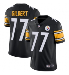 Youth Nike Pittsburgh Steelers #77 Marcus Gilbert Black Team Color Vapor Untouchable Limited Player NFL Jersey