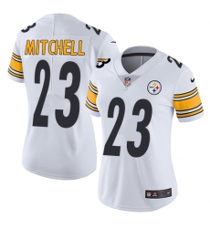 Women's Nike Pittsburgh Steelers #23 Mike Mitchell White Vapor Untouchable Limited Player NFL Jersey