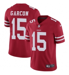 Youth Nike San Francisco 49ers #15 Pierre Garcon Red Team Color Vapor Untouchable Limited Player NFL Jersey