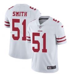 Men's Nike San Francisco 49ers #51 Malcolm Smith White Vapor Untouchable Limited Player NFL Jersey