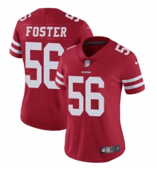 Women's Nike San Francisco 49ers #56 Reuben Foster Red Team Color Vapor Untouchable Limited Player NFL Jersey