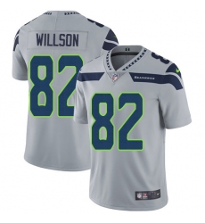 Men's Nike Seattle Seahawks #82 Luke Willson Grey Alternate Vapor Untouchable Limited Player NFL Jersey
