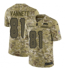 Men's Nike Seattle Seahawks #81 Nick Vannett Limited Camo 2018 Salute to Service NFL Jersey