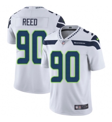 Youth Nike Seattle Seahawks #90 Jarran Reed White Vapor Untouchable Limited Player NFL Jersey