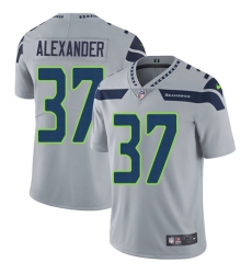 Youth Nike Seattle Seahawks #37 Shaun Alexander Grey Alternate Vapor Untouchable Limited Player NFL Jersey