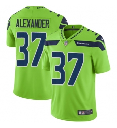 Youth Nike Seattle Seahawks #37 Shaun Alexander Limited Green Rush Vapor Untouchable NFL Jersey