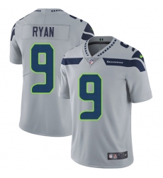 Youth Nike Seattle Seahawks #9 Jon Ryan Grey Alternate Vapor Untouchable Limited Player NFL Jersey