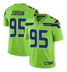 Men's Nike Seattle Seahawks #95 Dion Jordan Limited Green Rush Vapor Untouchable NFL Jersey