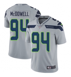 Men's Nike Seattle Seahawks #94 Malik McDowell Grey Alternate Vapor Untouchable Limited Player NFL Jersey